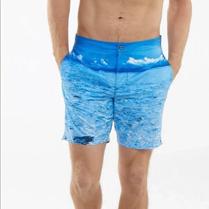 Jachs New York Swim Trunks Ocean Print NWT​
